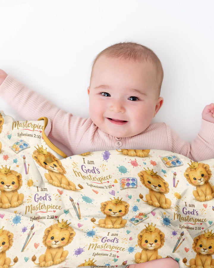 I Am God's Masterpiece Bamboo Blanket