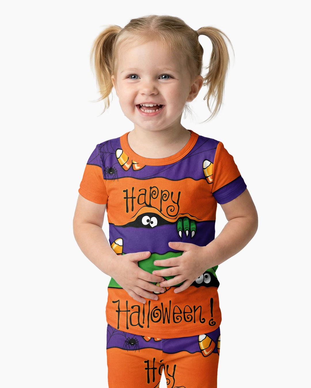 Happy Halloween Bamboo Two Piece Short Sleeve Pajama Set