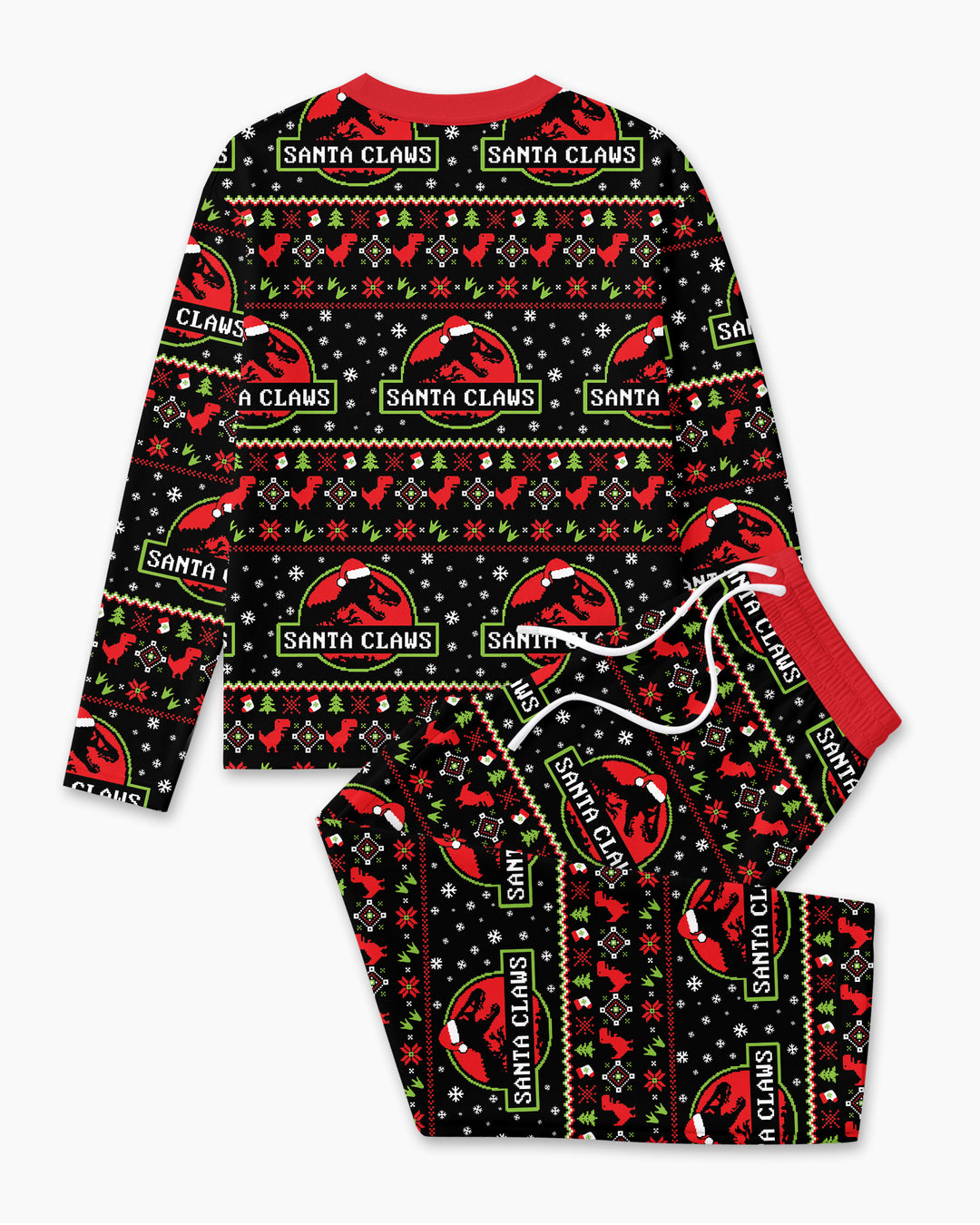 Santa Claws Christmas Bamboo Men's Pajama Set