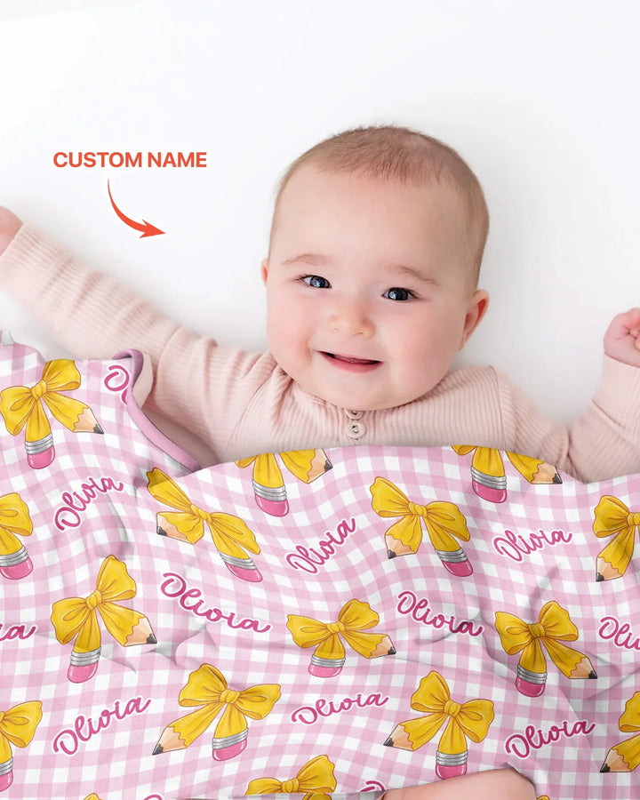 Coquette Back To School Bamboo Blanket