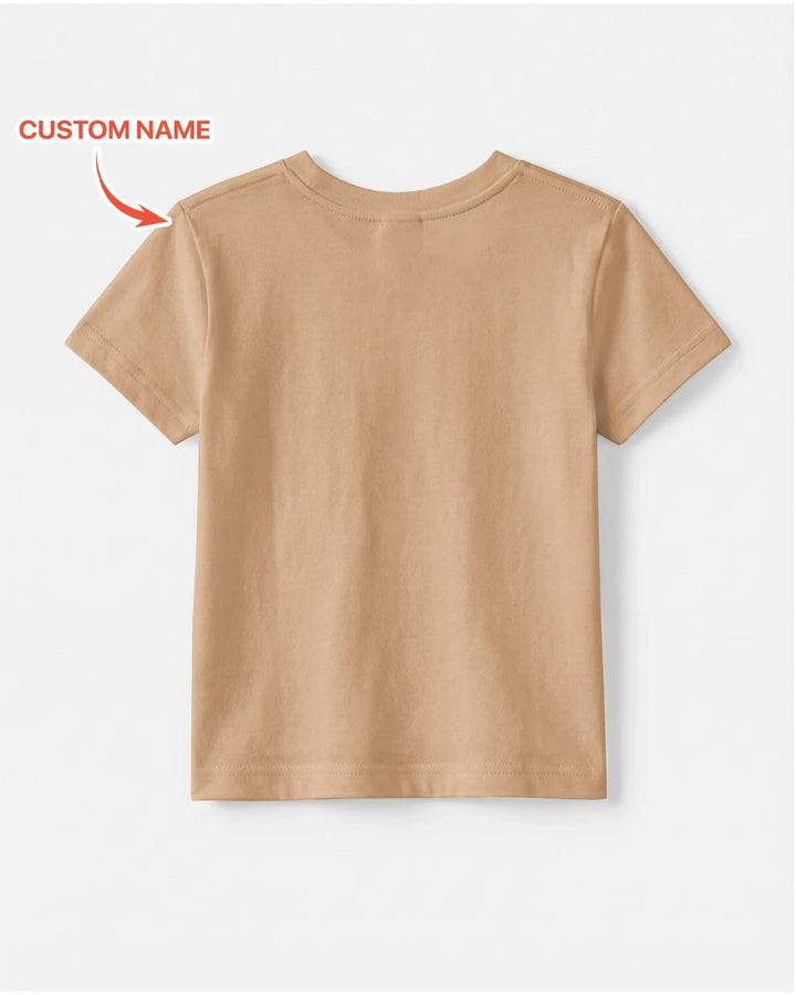Custom Name School Sweetheart Leopard Bamboo Crewneck T-Shirt