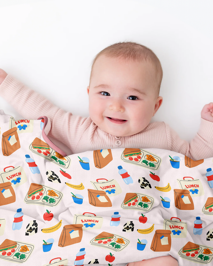 Happy School Lunch Bamboo Blanket