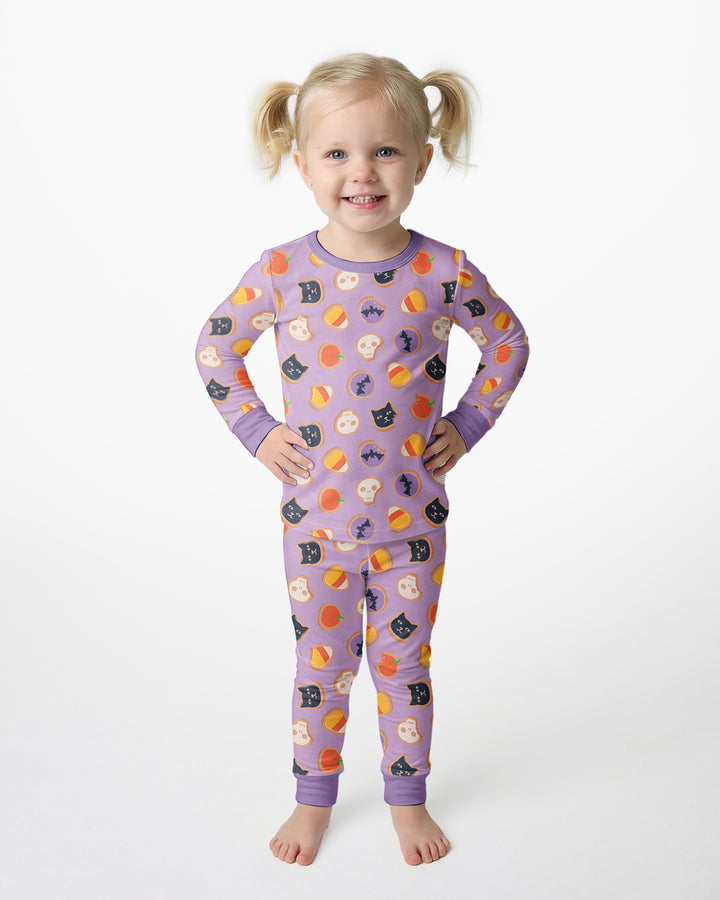 Halloween Cookies Bamboo Two Piece Long Sleeve Pajama Set