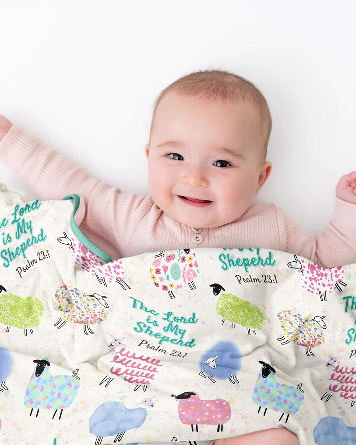 The Lord Is My Shepherd Psalm 23 Bamboo Blanket