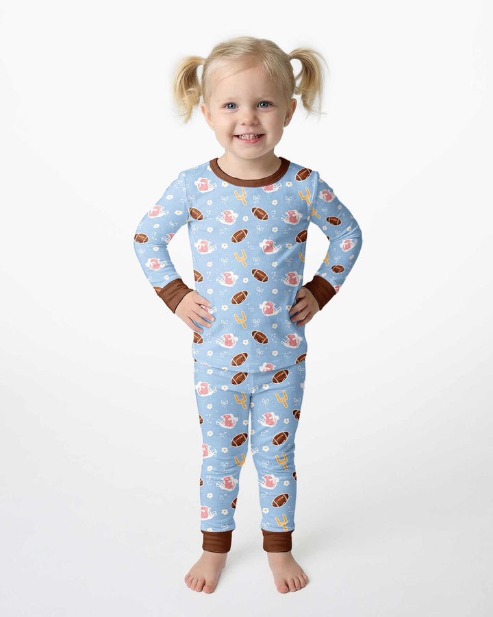 Template Bamboo Two Piece Long Sleeve Pyjamas Set