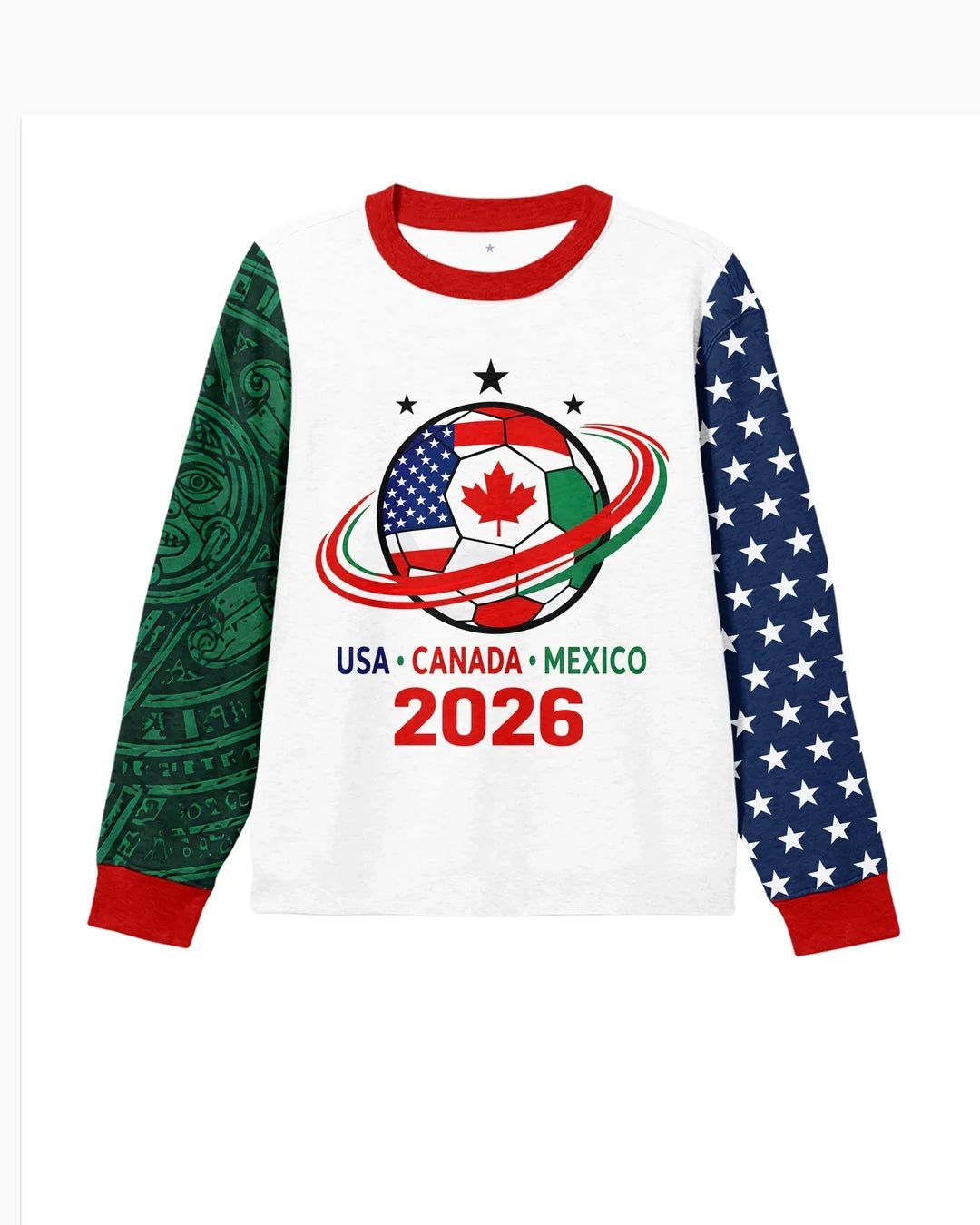 Soccer Cup USA Canada Mexico Bamboo Men's Pajama Set