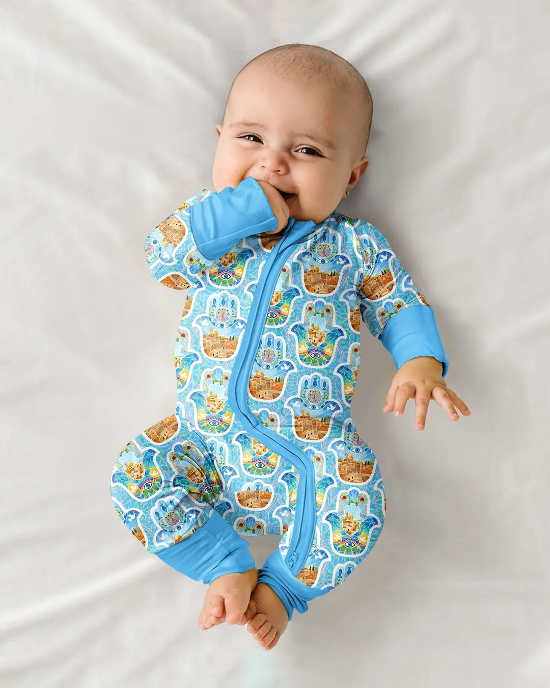 Hamsa Hand Bamboo Convertible Zippy