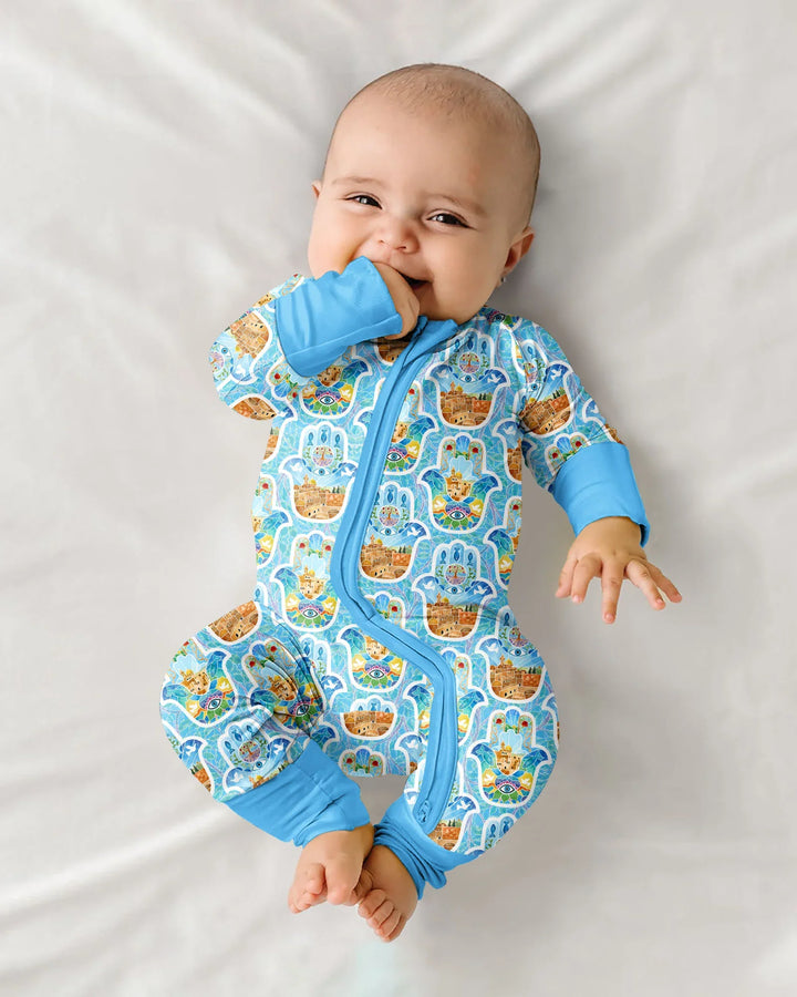 Hamsa Hand Bamboo Convertible Zippy