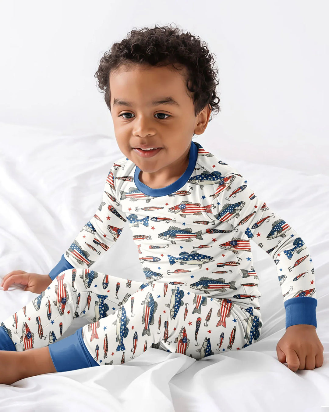 Hooked On Freedom Bamboo Two Piece Long Sleeve Pajama Set