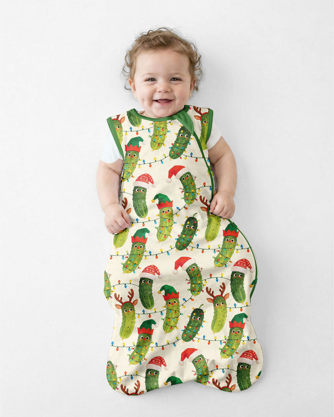 Cheerful Christmas Pickle Bamboo Sleep Bag