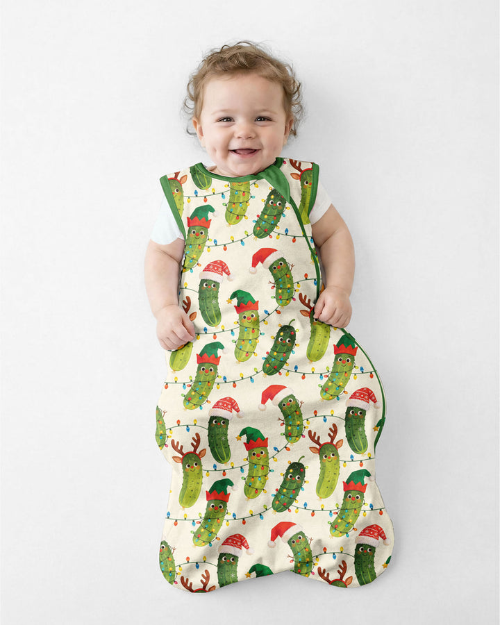 Cheerful Christmas Pickle Bamboo Sleep Bag