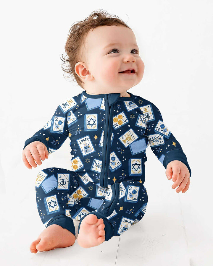 Mahjong Tov Hanukkah Family Matching Bamboo Convertible Zippy