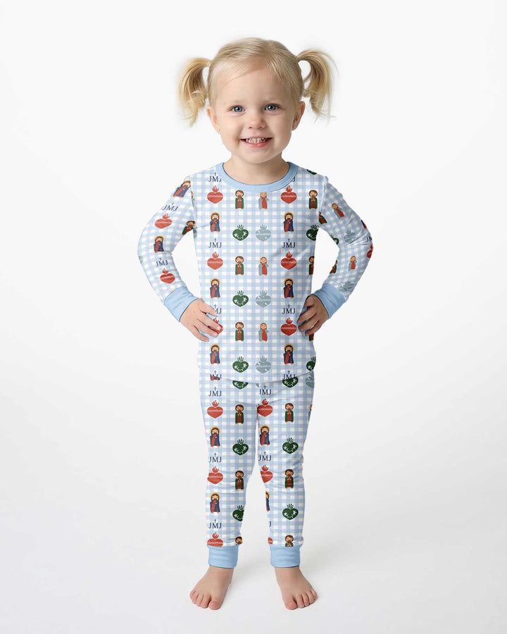 Template Bamboo Two Piece Long Sleeve Pyjamas Set