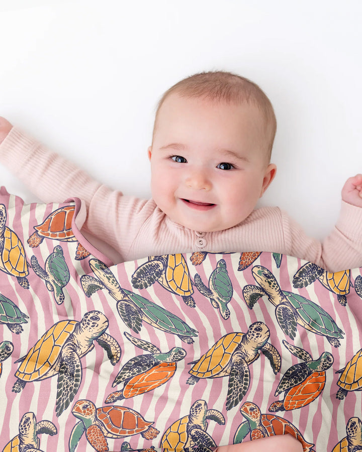 Turtle Bay Family Matching Bamboo Blanket
