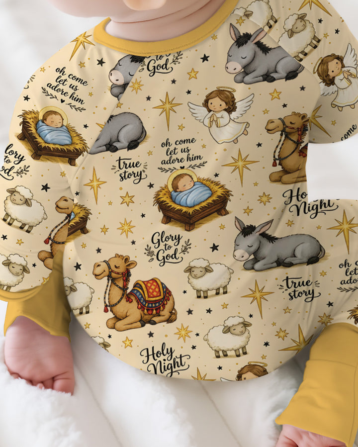 Nativity Christmas Holy Night Bamboo Convertible Zippy