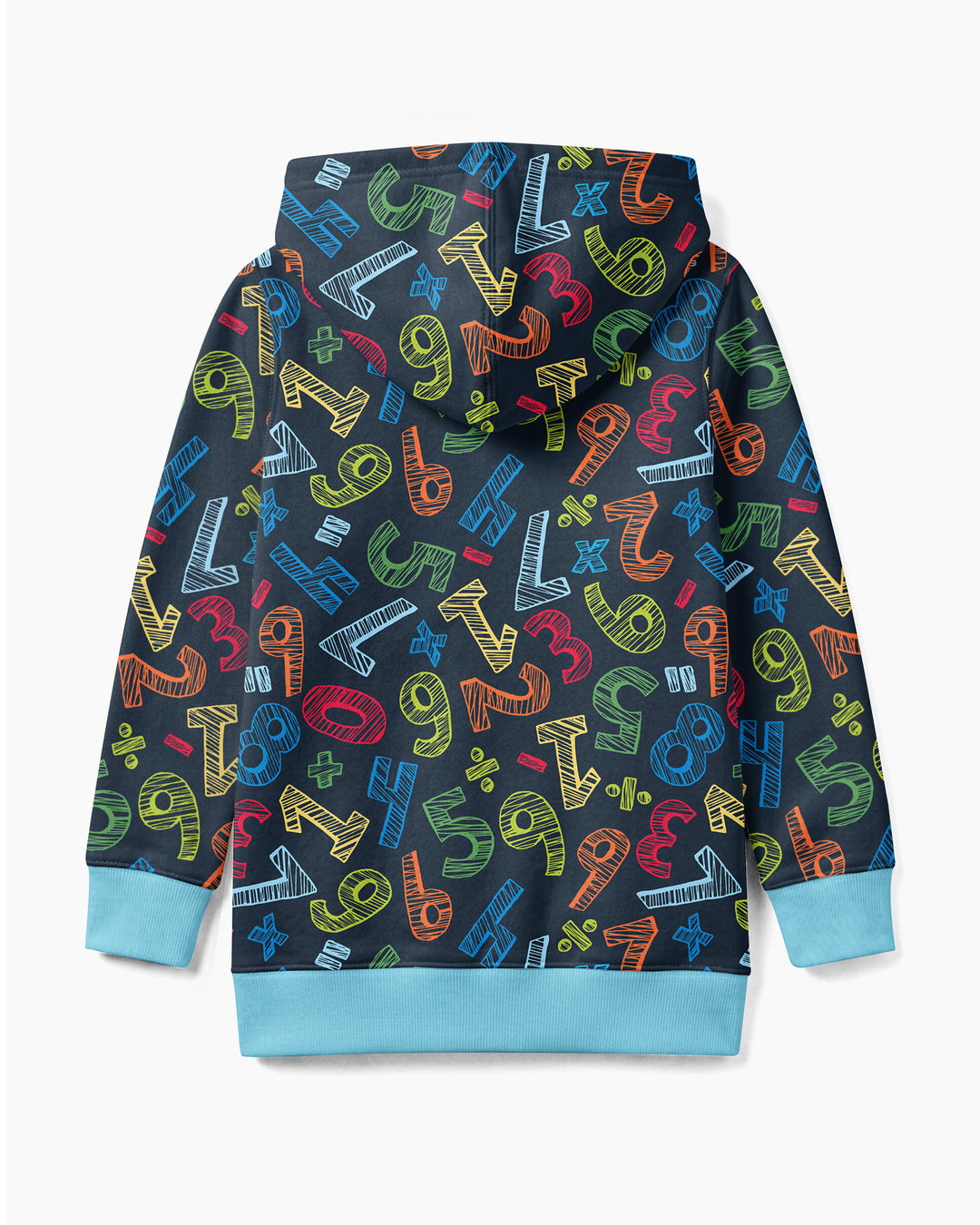 Math Doodles Bamboo Zip Hoodie