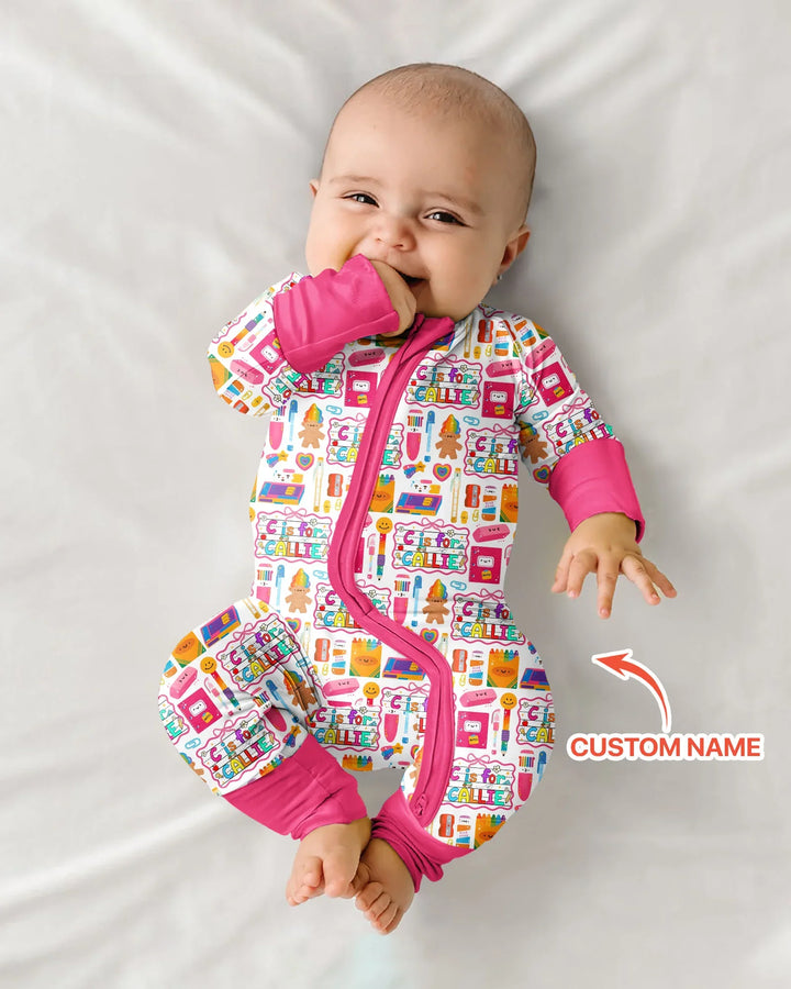Custom Name Classroom Cuties Bamboo Convertible Zippy