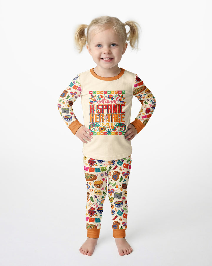 Hispanic Heritage Fiesta Bamboo Two Piece Long Sleeve Pajama Set