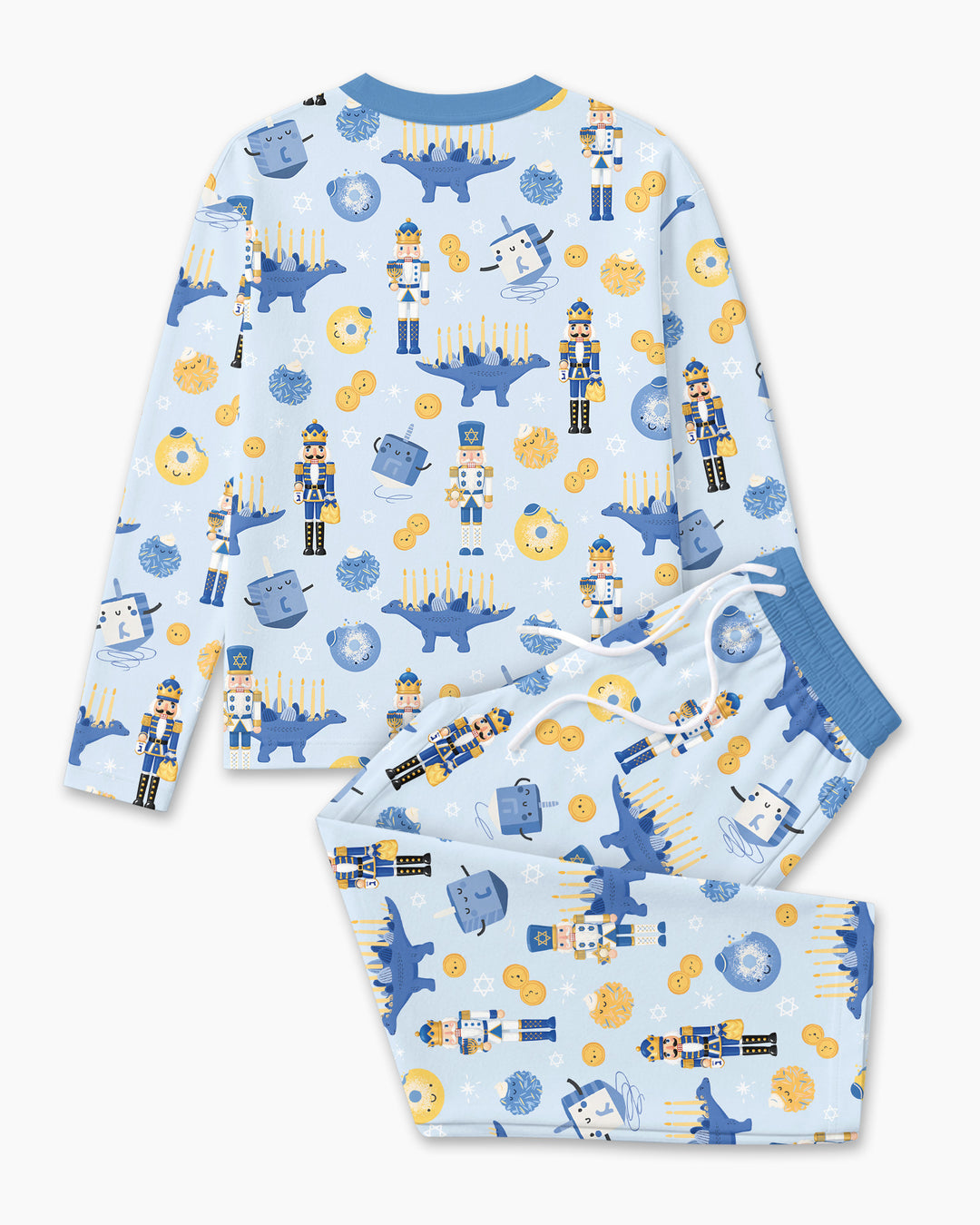 Hanukkah Nutcracker King Family Matching Bamboo Men's Pajama Set