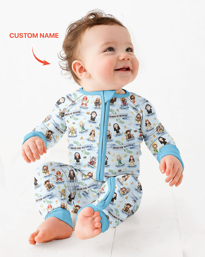 Holy Saints of Heaven Custom Name Bamboo Convertible Zippy