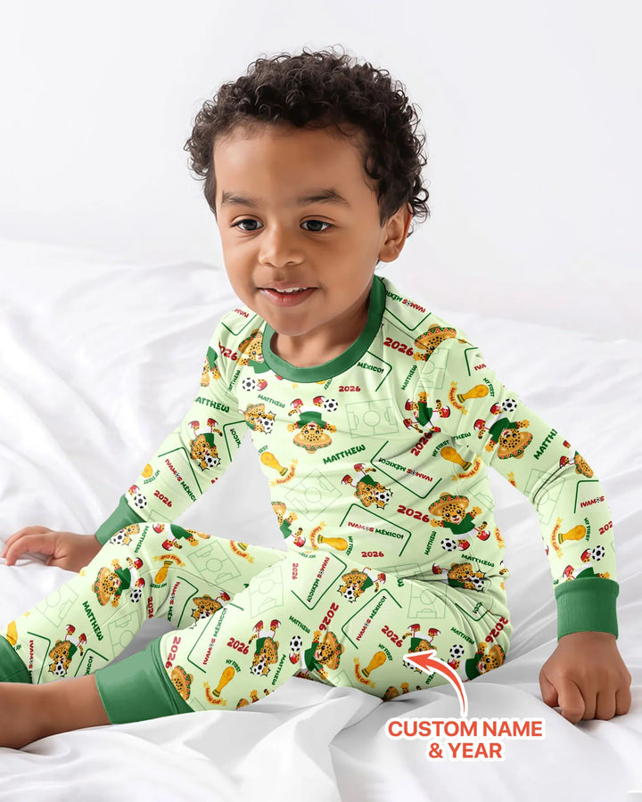 My First World Cup Bamboo Two Piece Long Sleeve Pajama Set