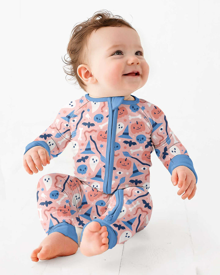 Pastel Pumpkins Skulls And Witch Craft Bamboo Convertible Zippy