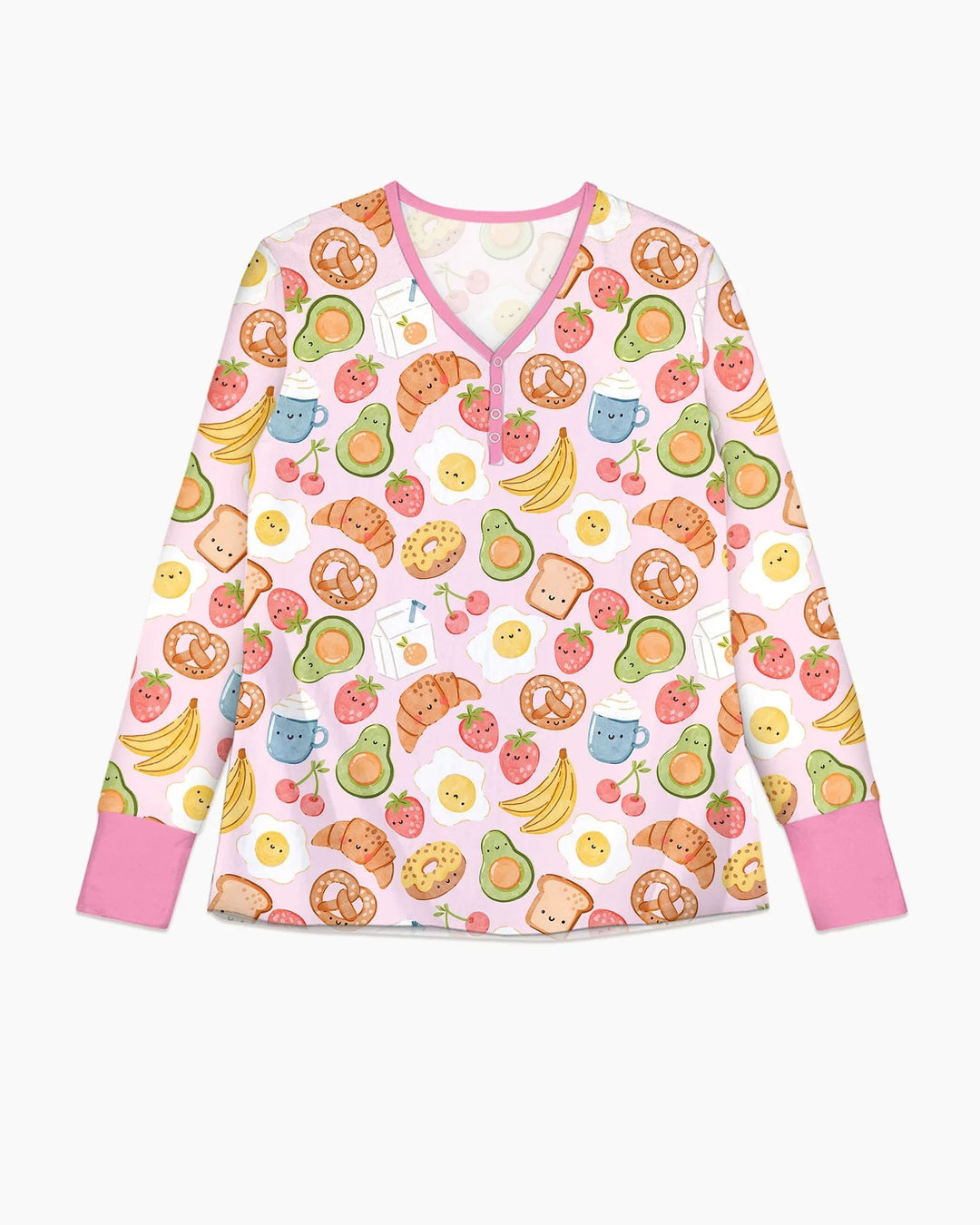 Breakfast Buddies Family Matching Bamboo Women Pajama Set