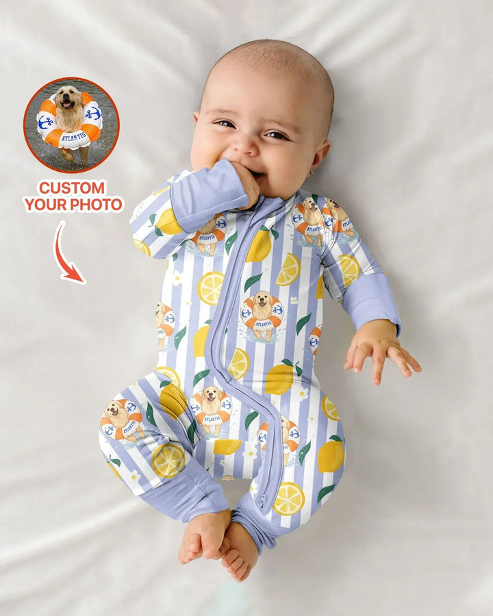 Custom Image Summer Lemon Bamboo Convertible Zippy