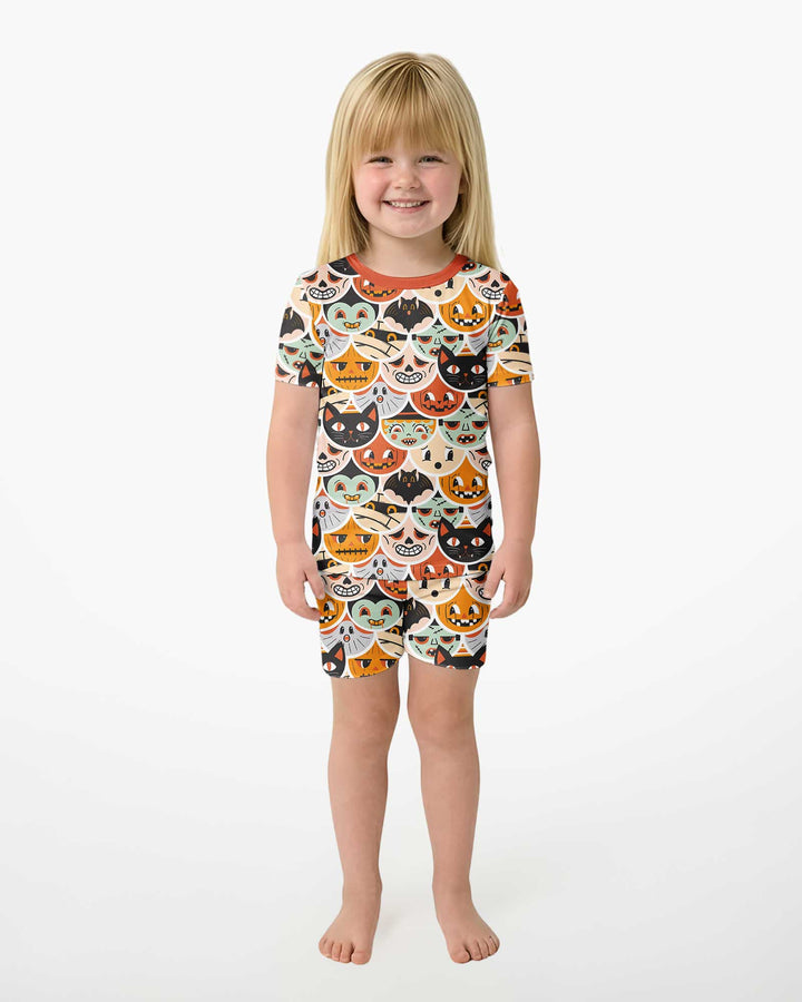 Monster Mash-Up Bamboo Two Piece Short Sleeve Shorts Pajama Set