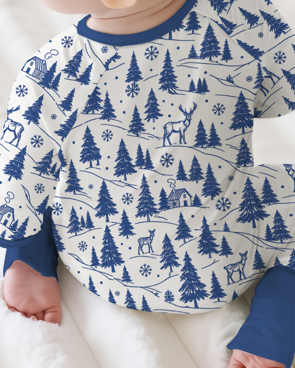 North Pole Train Bamboo Convertible Zippy