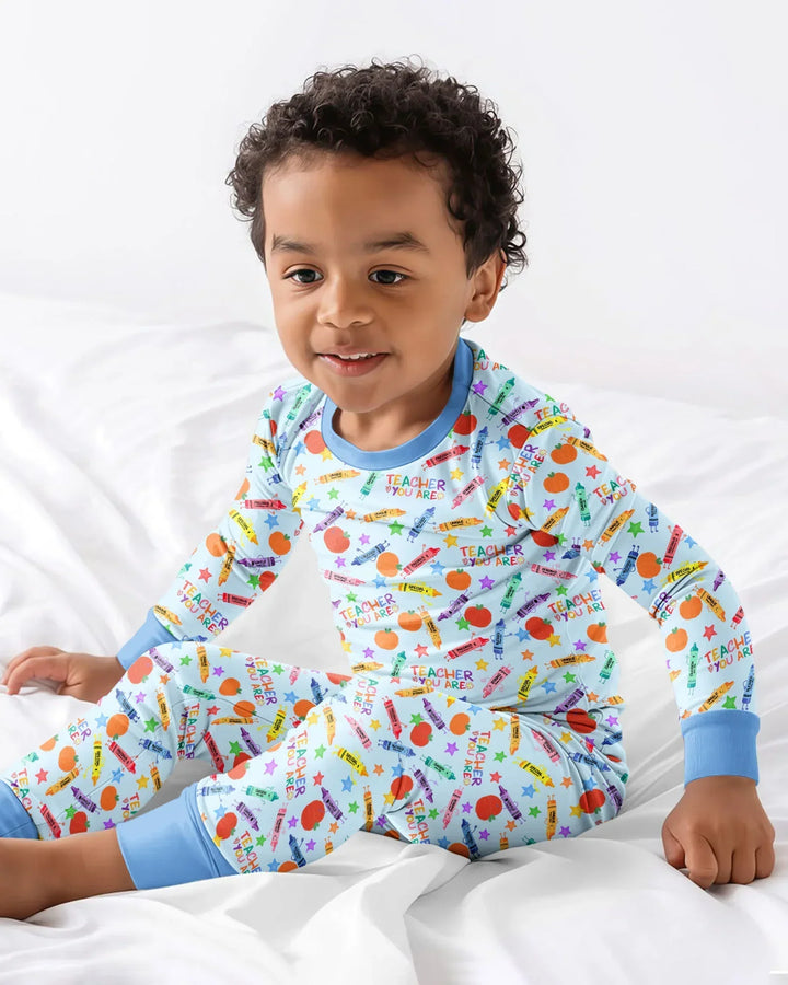 Teacher You Are Special Bamboo Two Piece Long Sleeve Pajama Set