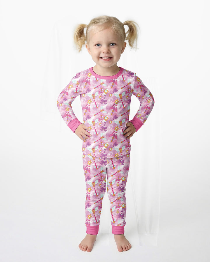 Template Bamboo Two Piece Long Sleeve Pyjamas Set