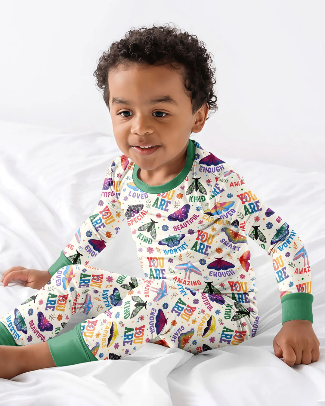 Proud Wings Family Matching Bamboo Two Piece Long Sleeve Pajama Set