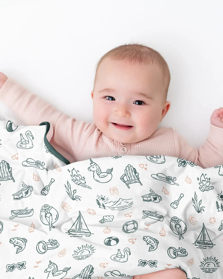 Lake Vibe Bamboo Blanket