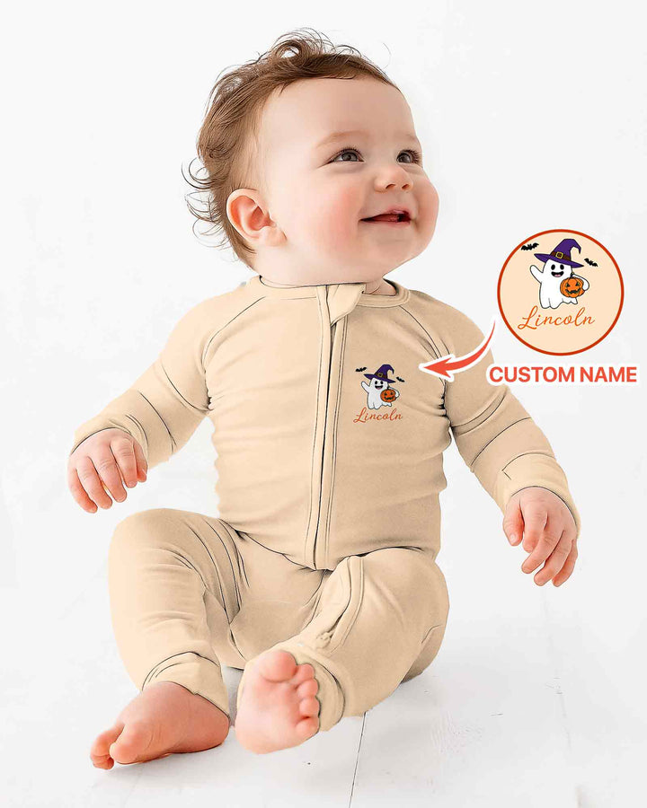 Personalized Spooky One Halloween First Birthday Bamboo Convertible Zippy