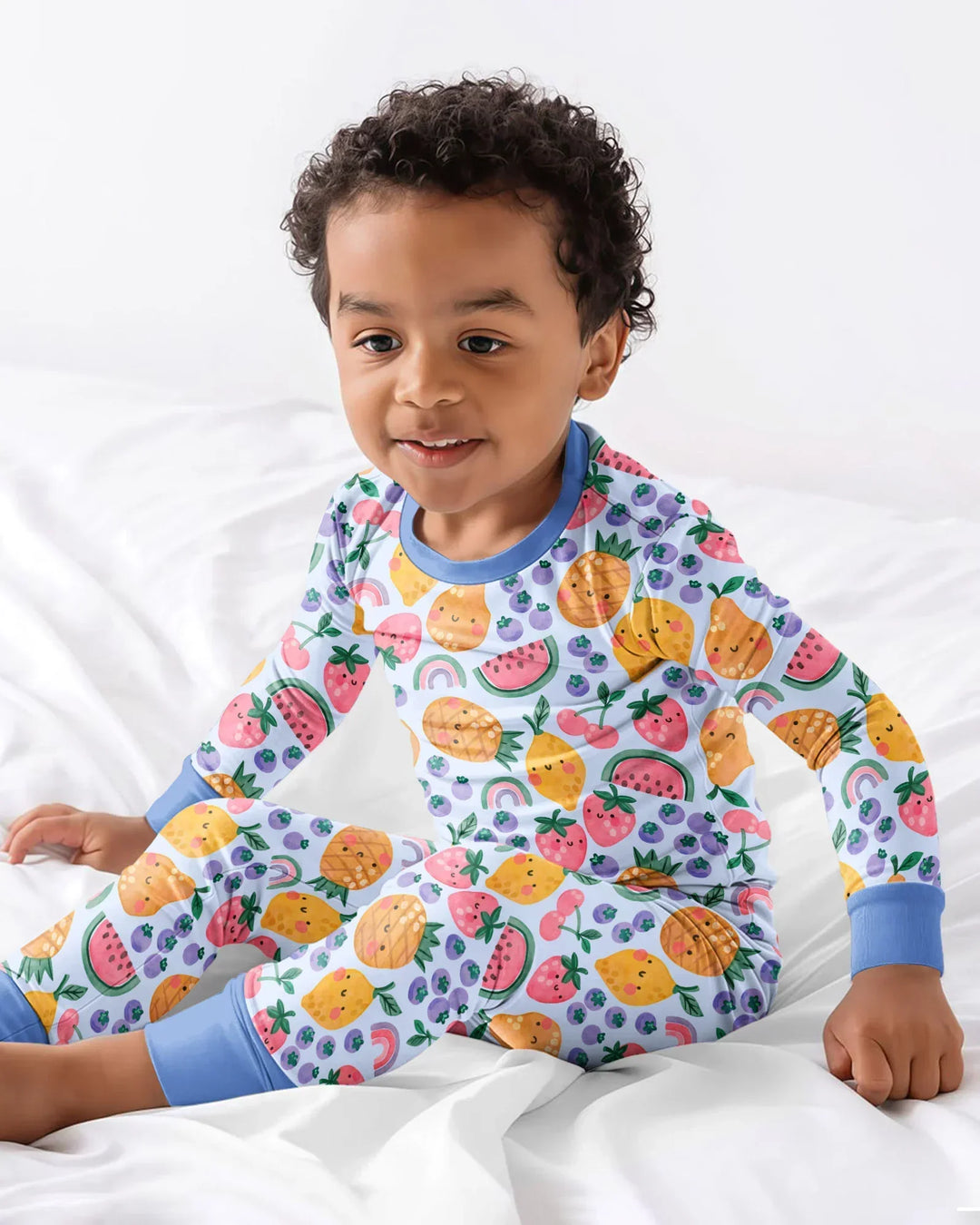 Fruitie Cuties Family Matching Bamboo Two Piece Long Sleeve Pajama Set