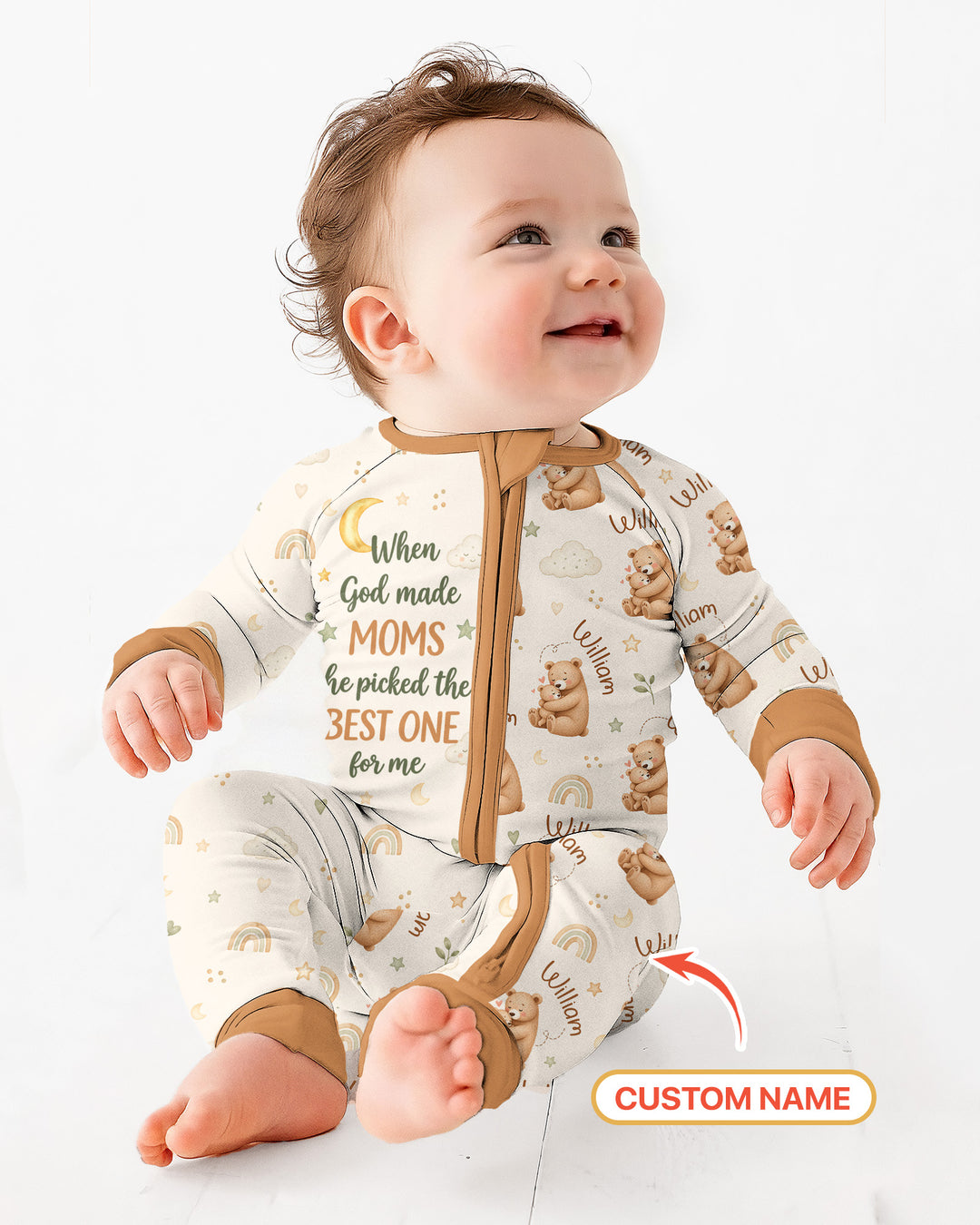 When God Made Moms Bamboo Convertible Zippy