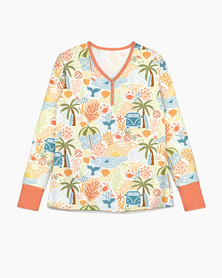 Beachy Boho Bamboo Women Pajama Set