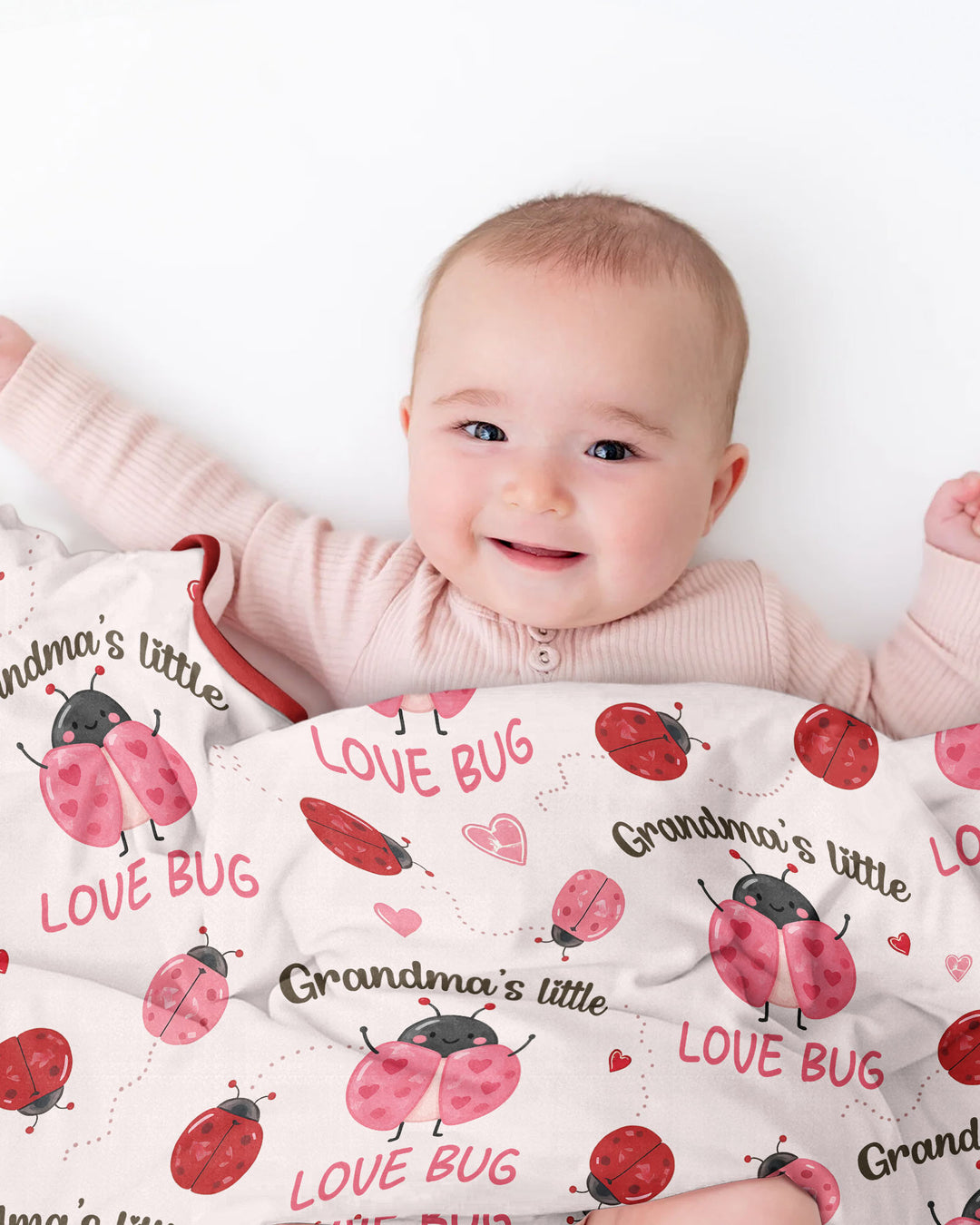 Grandma's Little Love Bug Bamboo Blanket