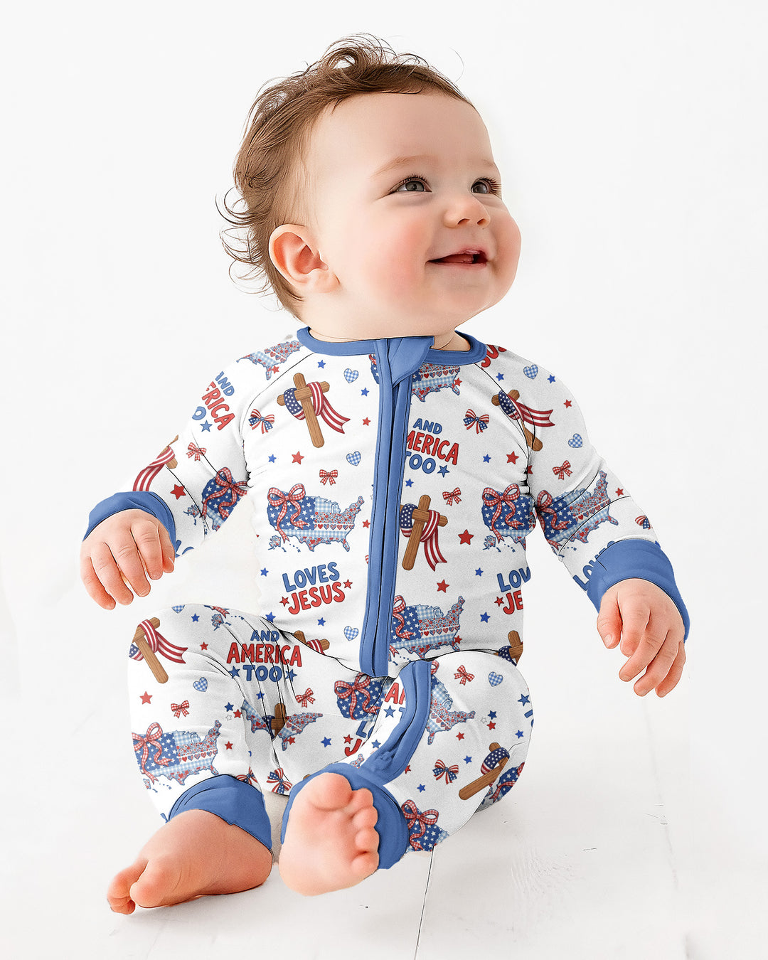 Loves Jesus And America Too Bamboo Convertible Zippy