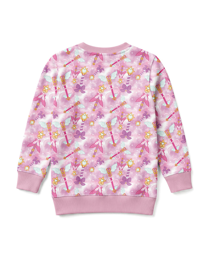 Kawaii Magical Girl Wand Bamboo Crewneck Sweatshirt