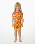 Monster Mix Bamboo Two Piece Short Sleeve Shorts Pajama Set