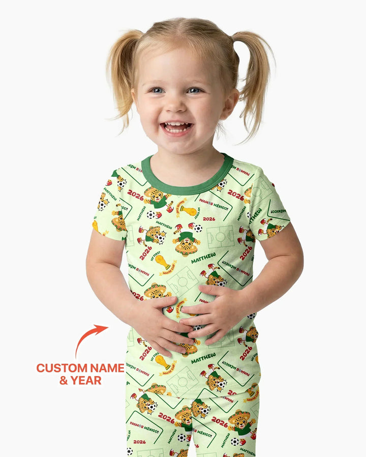 My First World Cup Bamboo Two Piece Short Sleeve Pajama Set