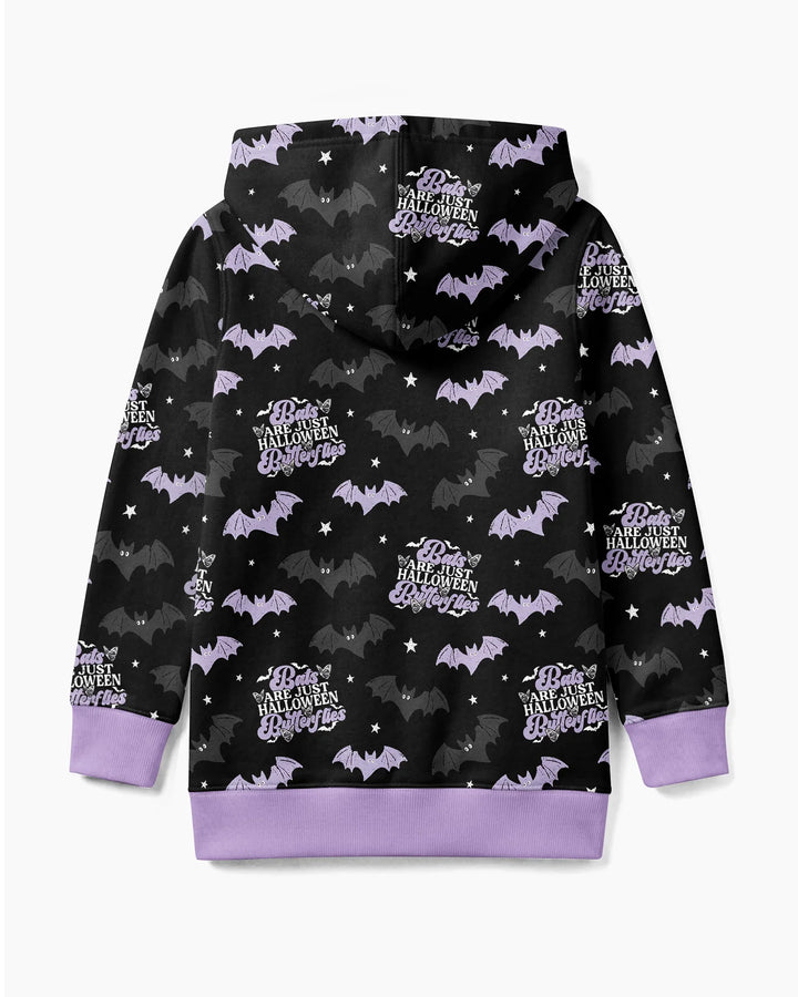 Halloween Butterflies Bamboo Zip Hoodie
