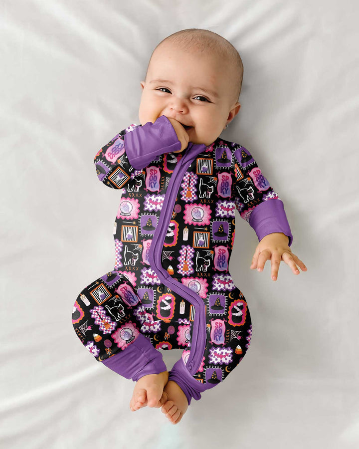 Pink Witchy Halloween Bamboo Convertible Zippy
