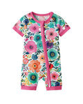 Secret Garden Bamboo Shorty Zippered Romper