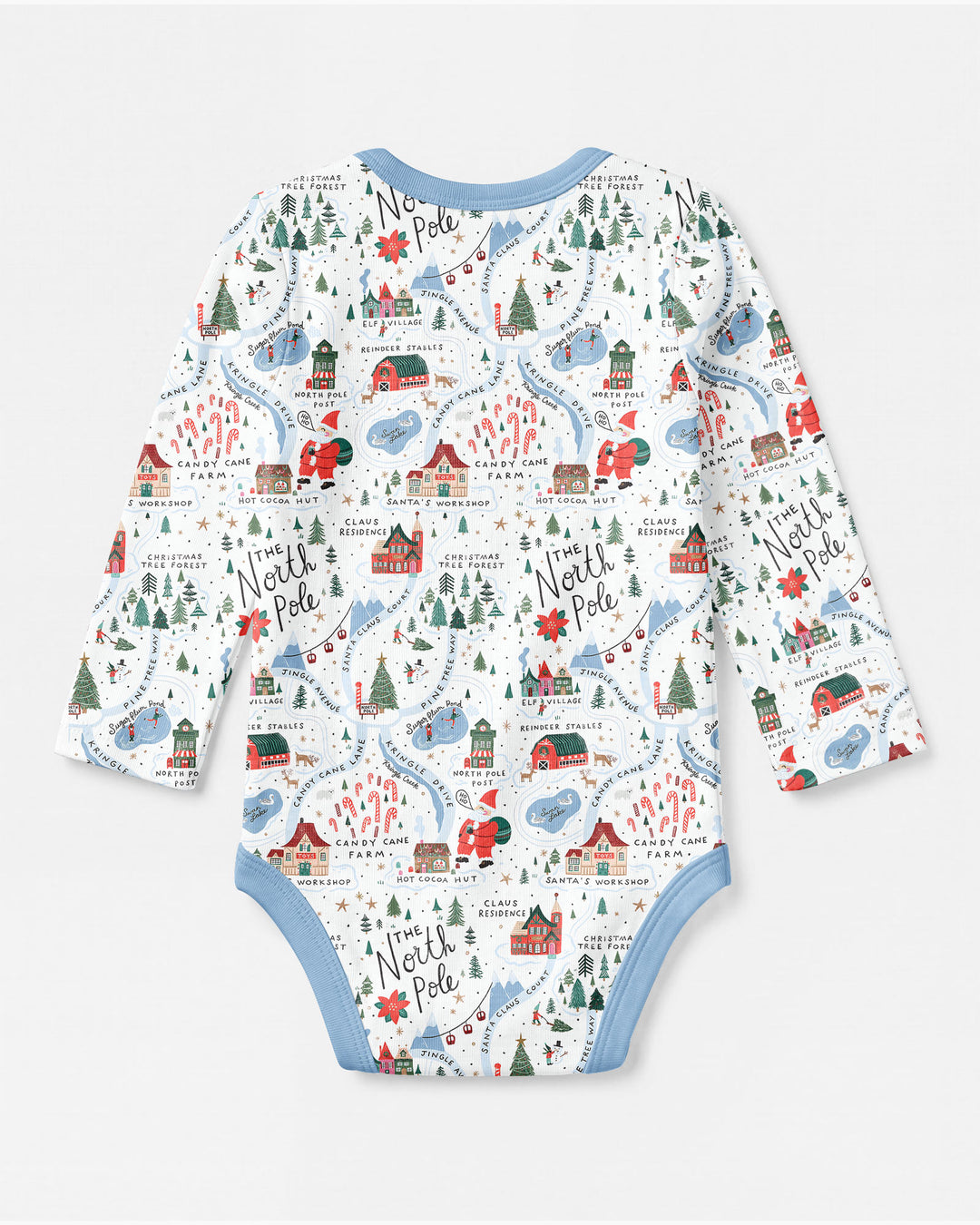 The North Pole Map Bamboo Bodysuit