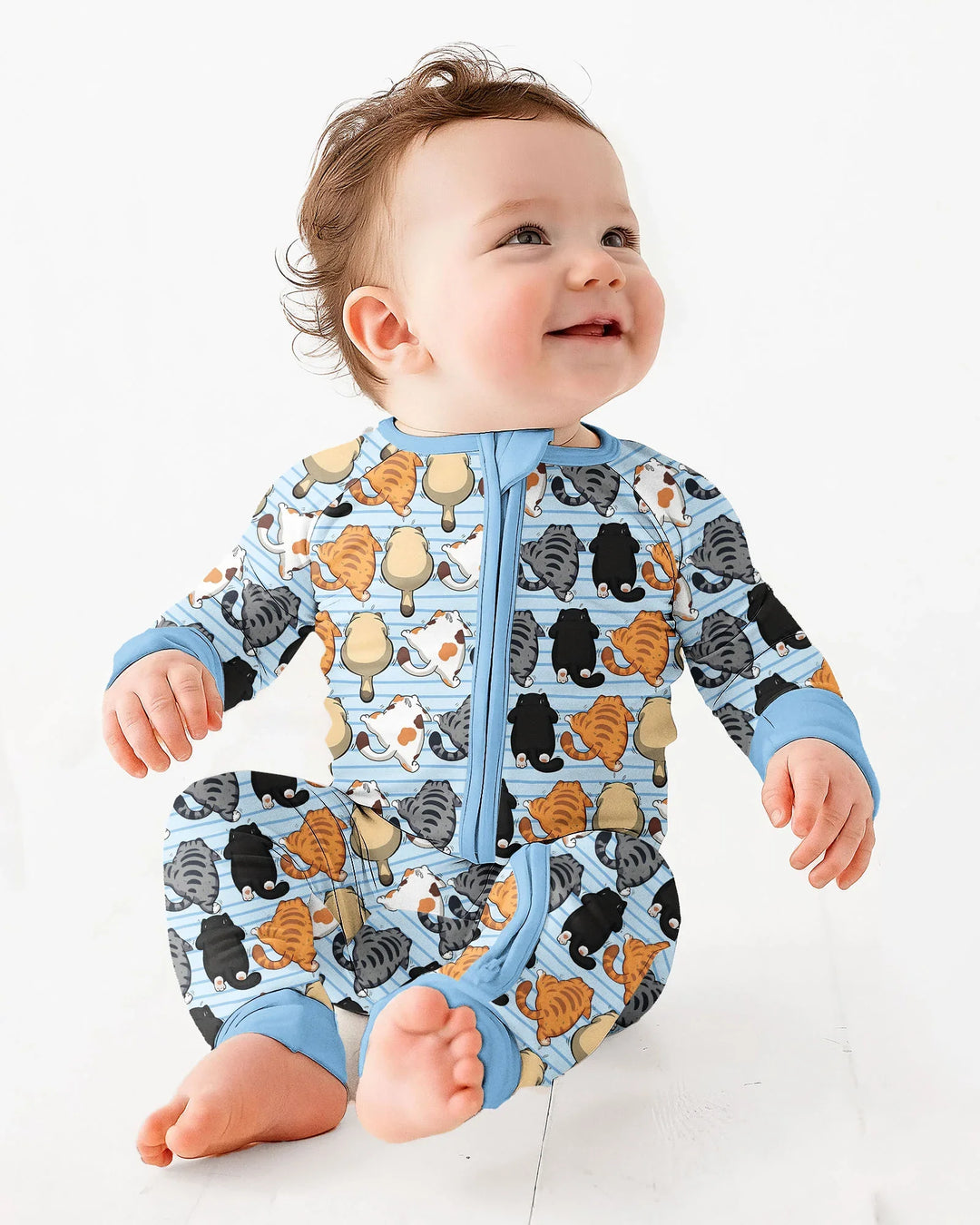 Funny Cat Butts Club Family Matching Bamboo Convertible Zippy