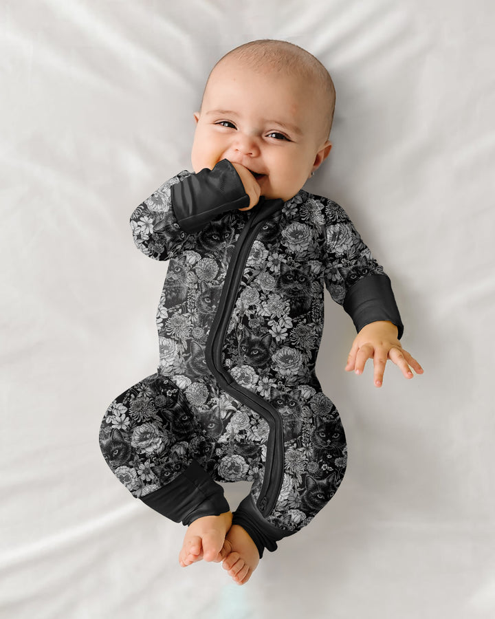 Midnight Cat Garden Bamboo Convertible Zippy