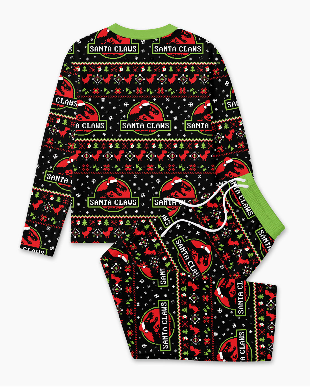 Santa Claws Christmas Bamboo Men's Pajama Set